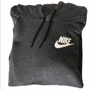 Black, faded NIKE hoodie, Size Small